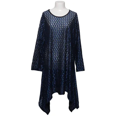 Strandjurk (Blauw, Zwart) van AKH Fashion Polyamide, Viscose