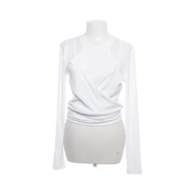 Slå-om top (Hvid) fra Ganni Elastan, Genanvendt polyester, Viscose