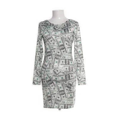 Klänning (Grön, Flerfärgad) från Estradeur Elastan, Polyester