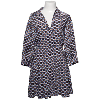 Blousejurk (Blauw, Bruin, Meerkleurig) van Zara Elastaan, Polyester