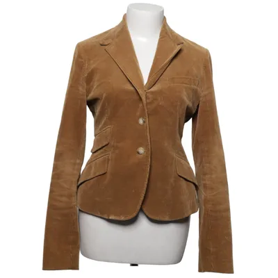 Blazer (Brown) from Ralph Lauren Acetate, Cotton, Elastane, Leather