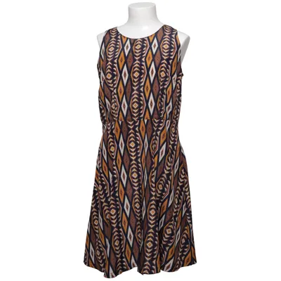 Dress (Blue, Multicolored) from Uttam London Cotton, Polyester