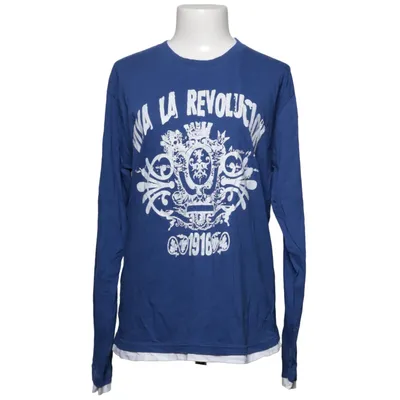 T-shirt à manches longues (Bleu, Blanc) de Cargo Coton