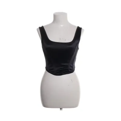 Crop top (Sort) fra Topshop Elastan, Polyamid