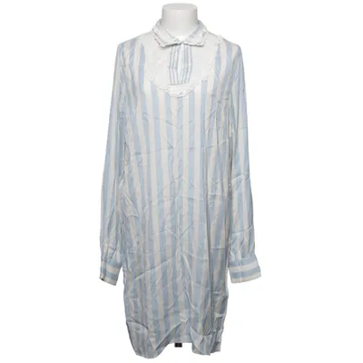 Jurk (Blauw, Wit) van Rochas Zijde