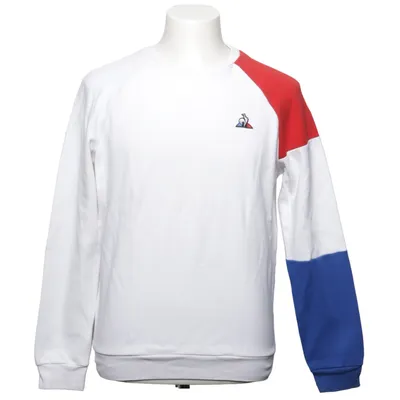 Collegetröja (Vit, Flerfärgad) från Le Coq Sportif Bomull, Polyester
