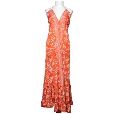 Maxi jurk (Oranje, Wit) van Goa
