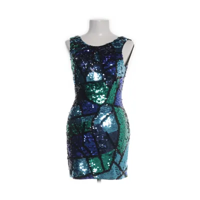 Aftonklänning (Svart, Flerfärgad) från ASOS Petite Polyester, Elastan