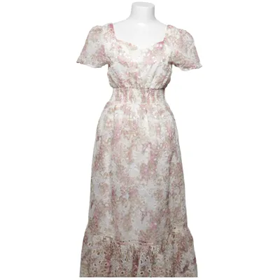 Maxi jurk (Wit, Roze, Groen) van Solitaire Polyester