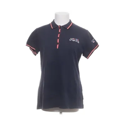 Poloshirt (Blauw, Rood, Wit) van High Mountain Katoen, Elastaan