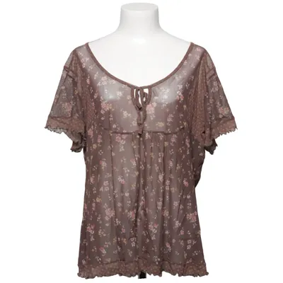 Topp (Brun, Flerfärgad) från Zizzi Jeans