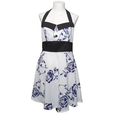 Dress (White, Blue)