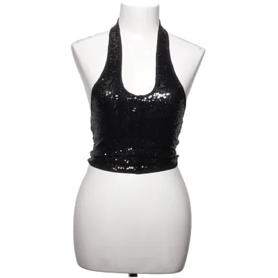 Halternecktopp (Svart) från Gina Tricot Elastan, Polyester