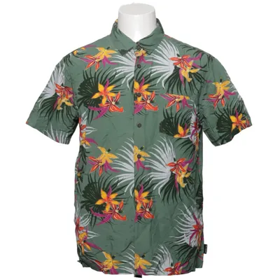 Chemise à manches courtes (Vert, Multicolore) de Billabong Coton, Viscose