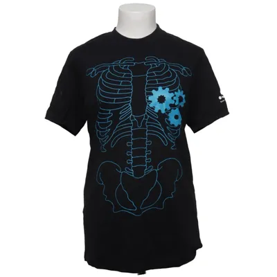 Långärmad t-shirt (Svart, Blå) från Buxbom Bomull