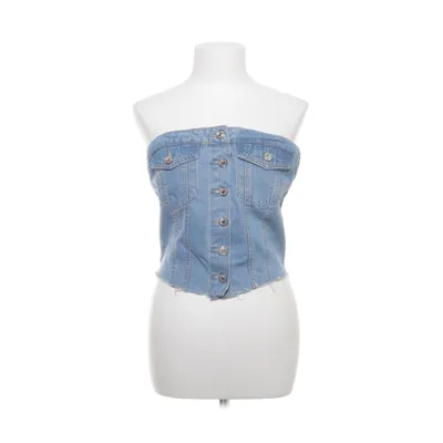 Top tube (Bleu) de Shein Coton, Polyester, Viscose