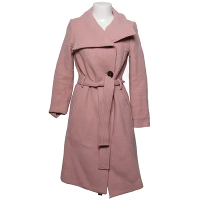 Coat (Pink) from Mango Basics Acrylic, Polyamide, Polyester, Viscose, Wool