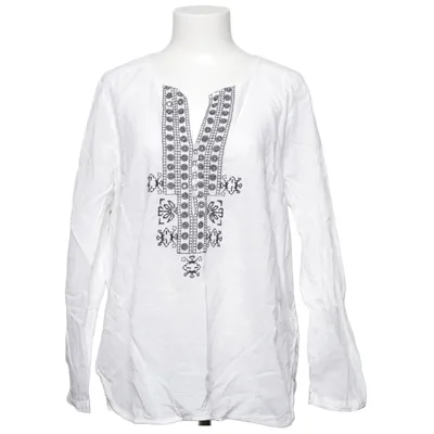 Blus (Vit, Svart) från Serenity by Indiska Bomull