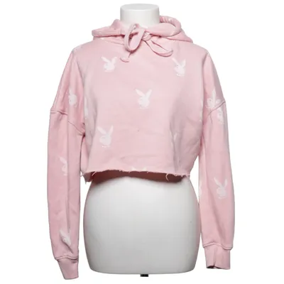 Hoodie (Pink, White) from Playboy x Missguided Cotton, Polyester