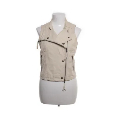 Väst (Beige, Svart) från Piro Bomull, Skinn