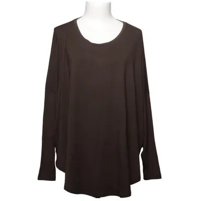 Langærmet t-shirt (Brun) fra Comfy Copenhagen Elastan, Modal