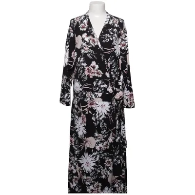Robe portefeuille (Noir, Multicolore) de First Class Choice Élasthane, Viscose