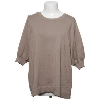 Sweater (Beige) from Zizzi Polyester, Viscose
