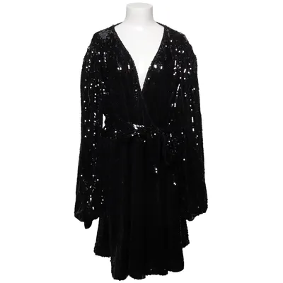 Cocktailklänning (Svart, Silverfärgad) från Boohoo Polyester