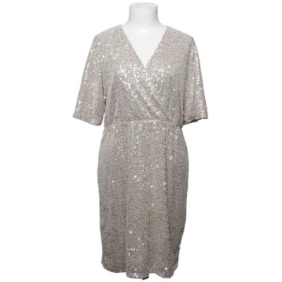 Cocktailklänning (Beige, Silverfärgad) från VRS Fashion Elastan, Polyester