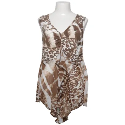 Top (Brown, White) from Tuzzi Elastane, Polyester, Viscose
