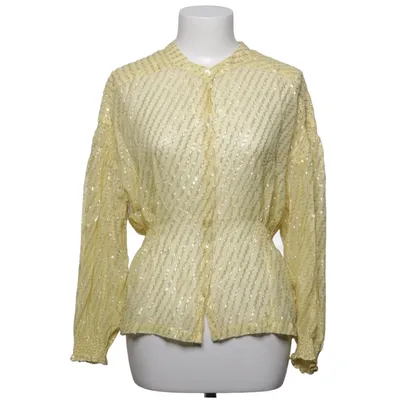 Blouse (Geel) van Rodebjer Metallvezel, Zijde