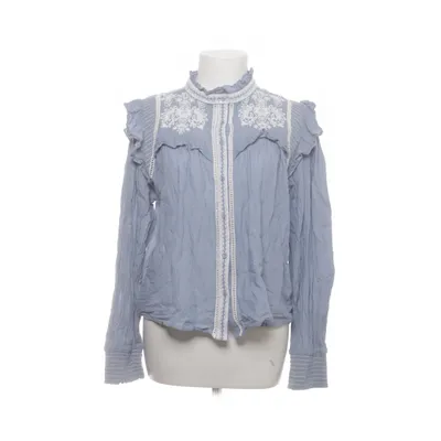 Blus (Blå, Vit) från Mango Bomull