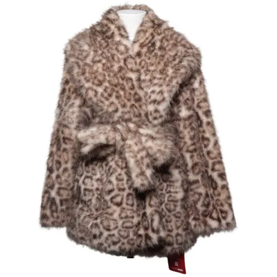 Veste d'hiver (Marron, Noir) de Nova Luxe Fausse fourrure, Polyester