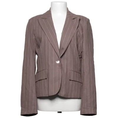 Blazer (Brun) fra Fransa Linned, Polyester, Viscose