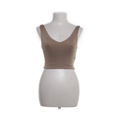 Crop top (Bruin) van Amisu Elastaan, Polyester