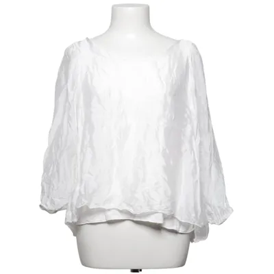 Bluse (Hvid) fra Ajlajk Elastan, Silke, Viscose