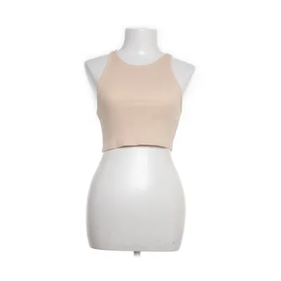 Crop top (Beige) van Zara Katoen, Elastaan