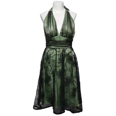 Neckholderkleid (Grün, Schwarz) von Adrianna Papell Acetat, Polyester