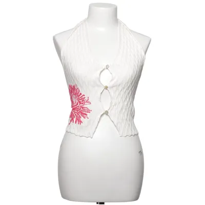 Halter neck top (White, Red, Multicolored) from Gimaguas Cashmere, Cotton