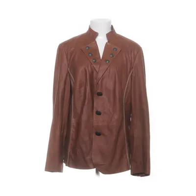 Leather blazer (Brown) from Elégance Leather, Polyester