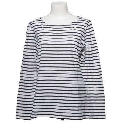 T-shirt à manches longues (Bleu, Blanc) de Boden Coton