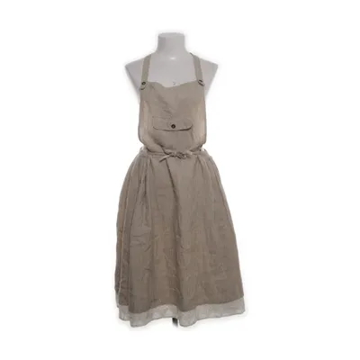 Dungaree dress (Beige, Gray) from Ewa I Walla Cotton, Linen