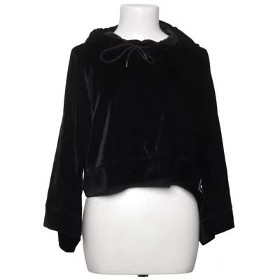 Hættetrøje (Black Hoodie) fra Fashionablefit Elastan, Polyester