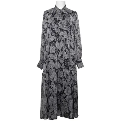 Långklänning (Svart, Vit) från Hallhuber Modal, Polyester