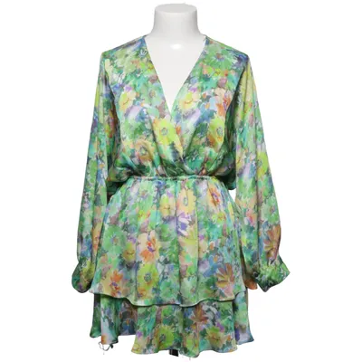 Kleid (Grün, Mehrfarbig) von Zara Polyester, Viskose