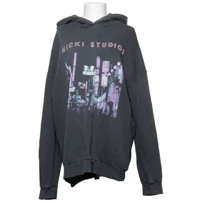 Hoodie (Gray, Multicolored) from Nicki Studios x Gina Tricot Cotton