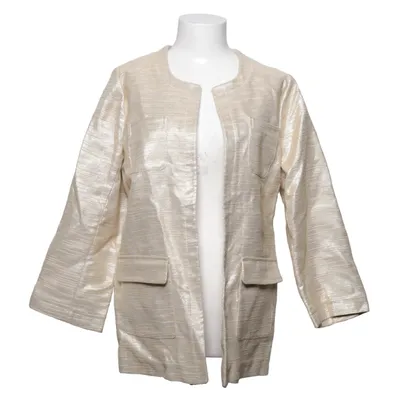 Blazer (Gold, Beige) from Rue de Femme Cotton, Polyester