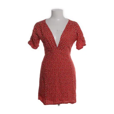 Dress (Red, White) from Glassons Linen, Viscose