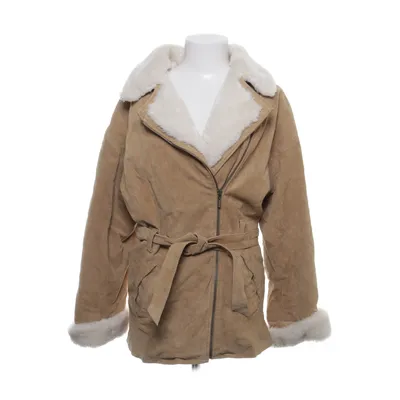 Shearlingjacka (Beige, Vit) från Cayenne Akryl, Skinn, Polyamid, Polyester