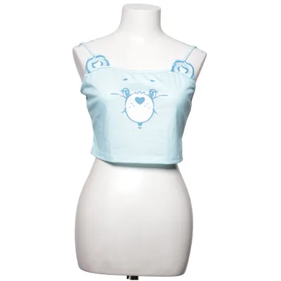 Crop top (Blauw) van Care Bears Elastaan, Polyester